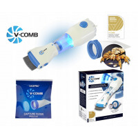 Lice comb with V-COMB filter